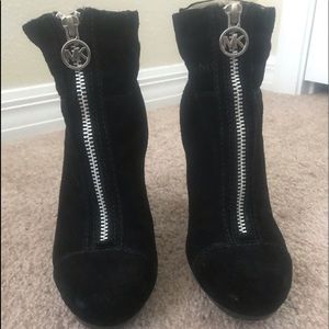 MK suede booties